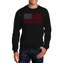 Black XXXXL God Bless America - Mens Word Art Crewneck Sweatshirt