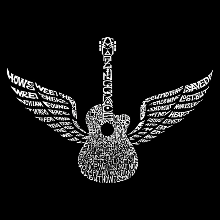 Amazing Grace - Mens Word Art Crewneck Sweatshirt