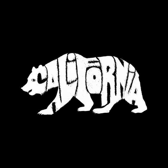 California Bear - Mens Word Art Crewneck Sweatshirt