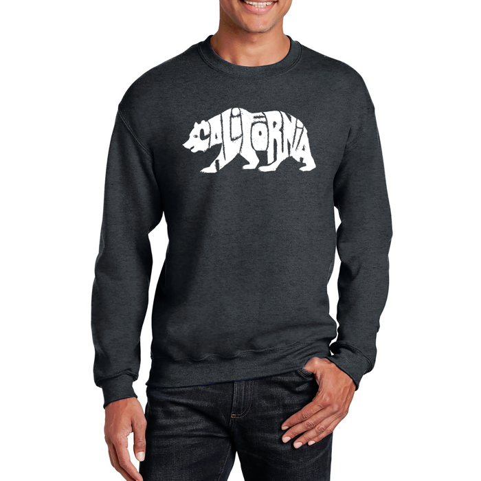 California Bear - Mens Word Art Crewneck Sweatshirt