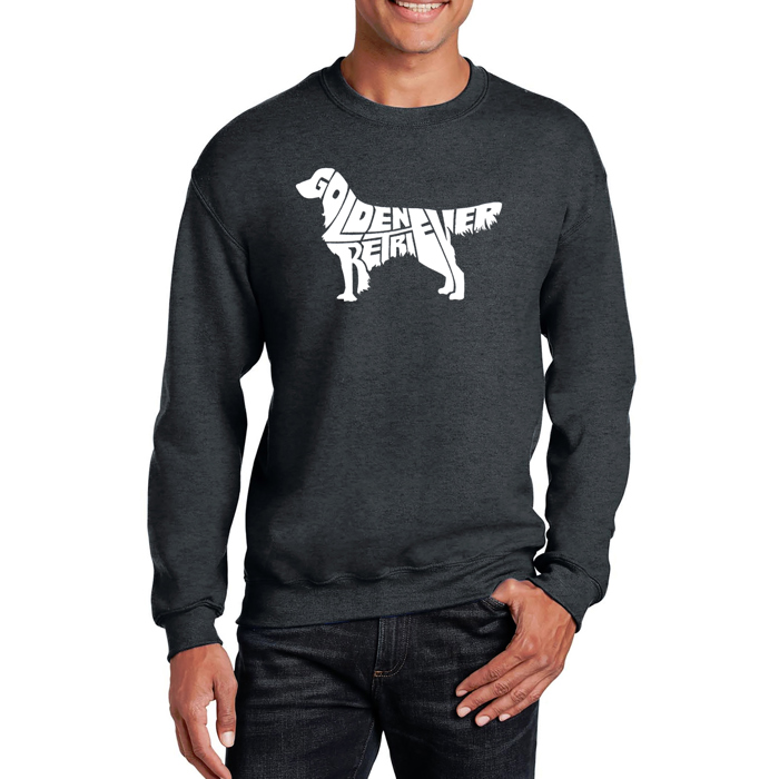 Golden Retreiver - Mens Word Art Crewneck Sweatshirt