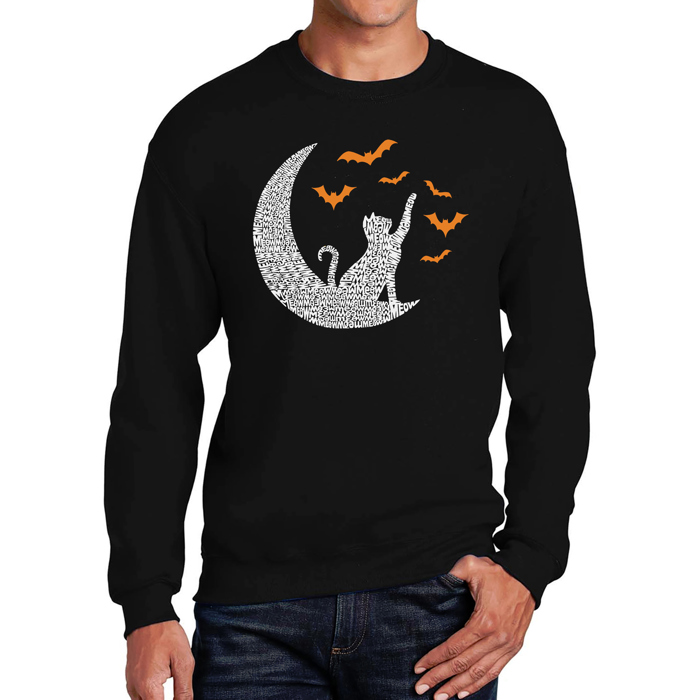 Lunar Bats - Men's Word Art Crewneck Sweatshirt