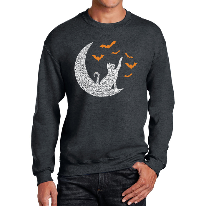 Lunar Bats - Men's Word Art Crewneck Sweatshirt