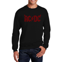 Black XXXL ACDC - Men's Word Art Crewneck Sweatshirt