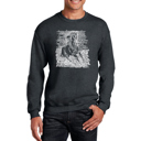 Gray XL Horse Breeds - Men's Word Art Crewneck Sweatshirt