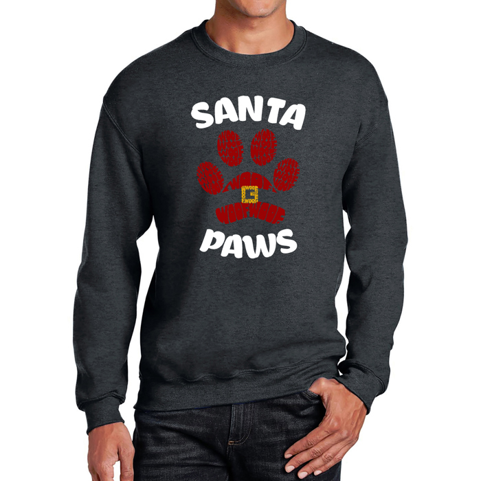 Santa Paws - Men's Word Art Crewneck Sweatshirt