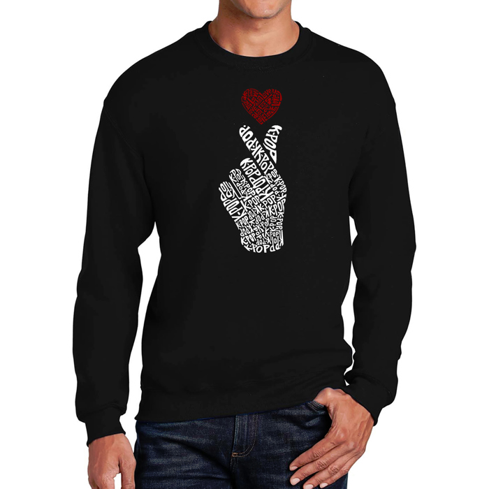 K-Pop - Mens Word Art Crewneck Sweatshirt
