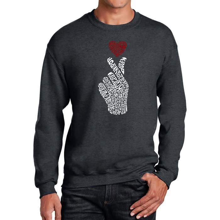 K-Pop - Mens Word Art Crewneck Sweatshirt