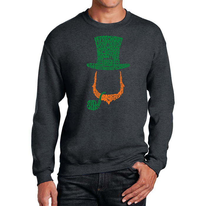 Leprechaun - Men's Word Art Crewneck Sweatshirt