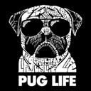  Pug Life - Mens Word Art Crewneck Sweatshirt