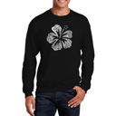 Black Large Mahalo - Mens Word Art Crewneck Sweatshirt