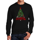 Black XXXXL Have Yourself A Merry Little Christmas - Men's Word Art Crewneck Sweatshirt