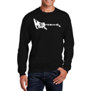 Black Medium Heavy Metal - Mens Word Art Crewneck Sweatshirt