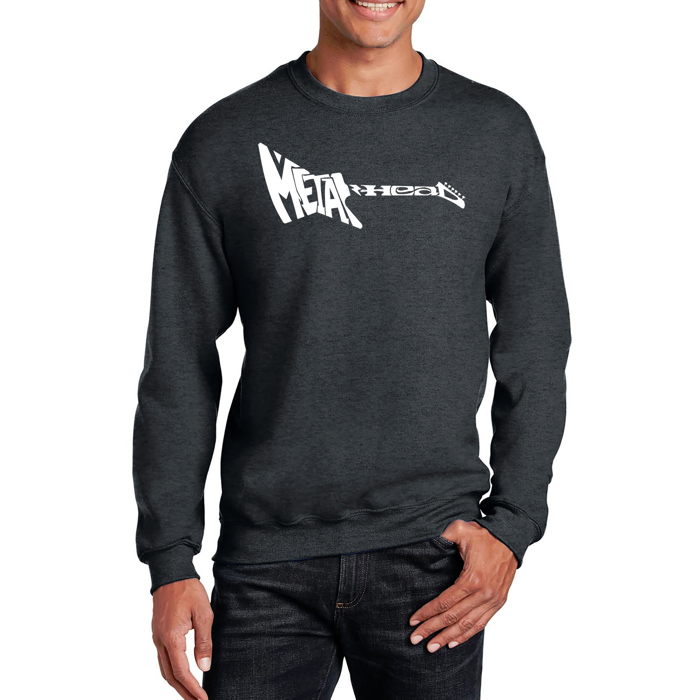 Heavy Metal - Mens Word Art Crewneck Sweatshirt