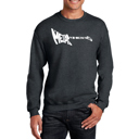 Gray XXXXL Heavy Metal - Mens Word Art Crewneck Sweatshirt