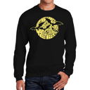  Men's Word Art Crewneck Sweatshirt - Halloween Bats