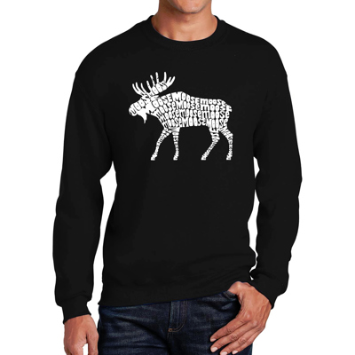 Moose - Men's Word Art Crewneck Sweatshirt