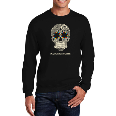 Dia De Los Muertos - Men's Word Art Crewneck Sweatshirt