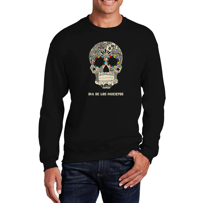 Dia De Los Muertos - Men's Word Art Crewneck Sweatshirt