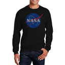 Black Medium NASA's Most Notable Missions - Men's Word Art Crewneck Sweatshirt