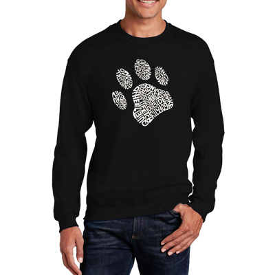Dog Paw - Men's Word Art Crewneck Sweatshirt