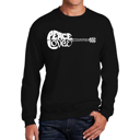 Black XXXL Peace Love Country - Mens Word Art Crewneck Sweatshirt