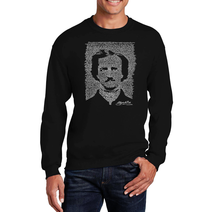 Edgar Allan Poe - Men's Word Art Crewneck Sweatshirt