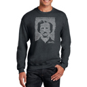 Gray XXXL Edgar Allan Poe - Men's Word Art Crewneck Sweatshirt