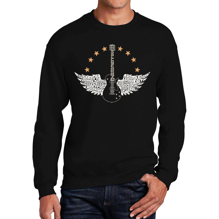 Country Female Singers - Men's Word Art Crewneck Sweatshirt
