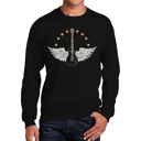 Black XXL Country Female Singers - Men's Word Art Crewneck Sweatshirt
