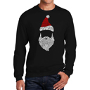 Black Small Santa Claus - Mens Word Art Crewneck Sweatshirt