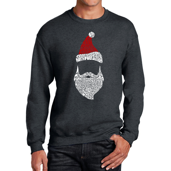 Santa Claus - Mens Word Art Crewneck Sweatshirt
