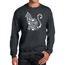  Cat Claws - Men's Word Art Crewneck Sweatshirt