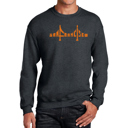 Gray XXL San Francisco Bridge - Mens Word Art Crewneck Sweatshirt