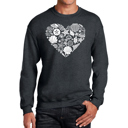 Gray Small Sea Shells - Men's Word Art Crewneck Sweatshirt