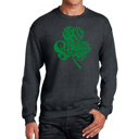  St. Patricks Day Shamrock - Mens Word Art Crewneck Sweatshirt
