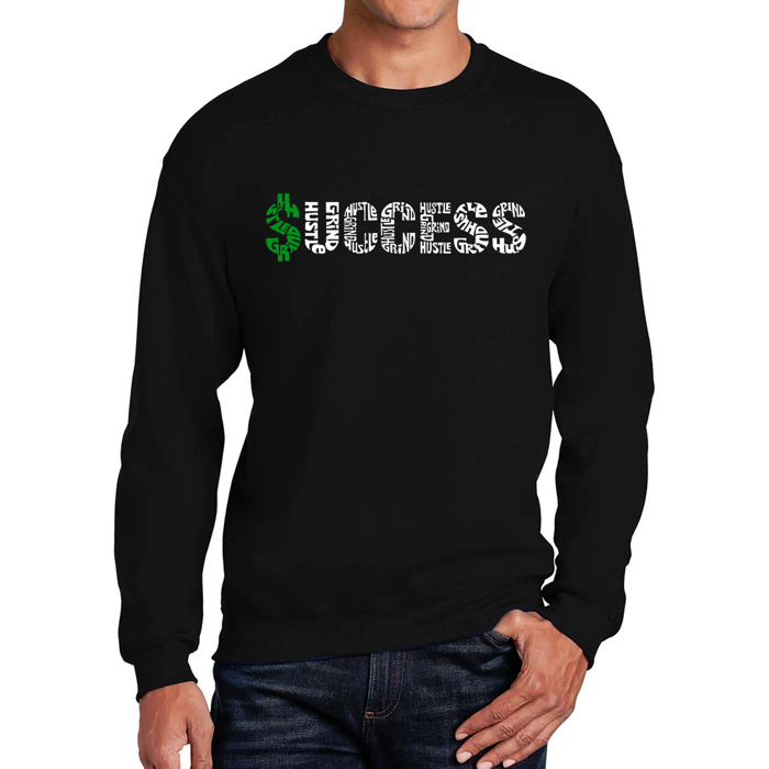 Success - Men's Word Art Crewneck Sweatshirt