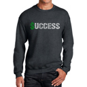 Gray XXXL Success - Men's Word Art Crewneck Sweatshirt