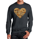  Thanksgiving Heart - Men's Word Art Crewneck Sweatshirt