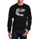 Black XXXL Trex - Mens Word Art Crewneck Sweatshirt