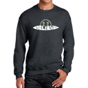 Gray XL Believe UFO - Men's Word Art Crewneck Sweatshirt