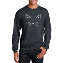 Gray XXXXL Whiskers - Mens Word Art Crewneck Sweatshirt