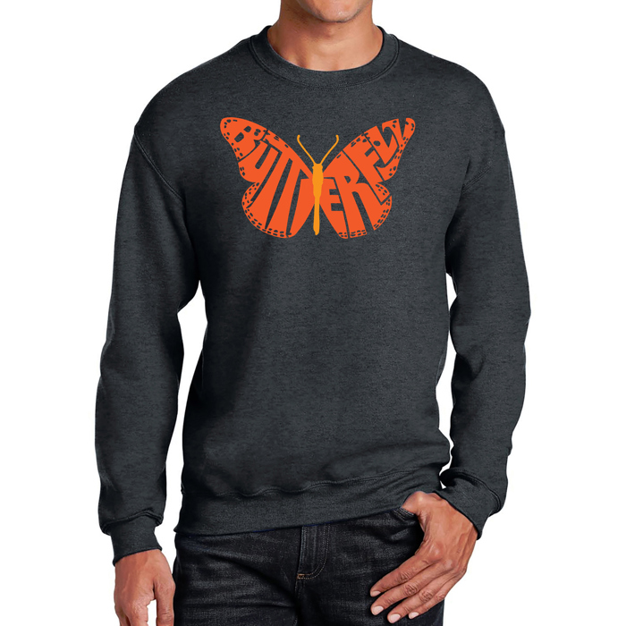 Butterfly - Men's Word Art Crewneck Sweatshirt