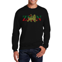 Black XXL Zion - One Love - Men's Word Art Crewneck Sweatshirt