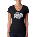Black Medium Women's Word Art V-Neck T-Shirt - THE 70'S