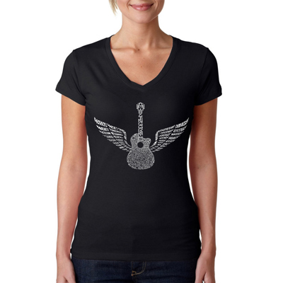 Women's Word Art V-Neck T-Shirt - Amazing Grace