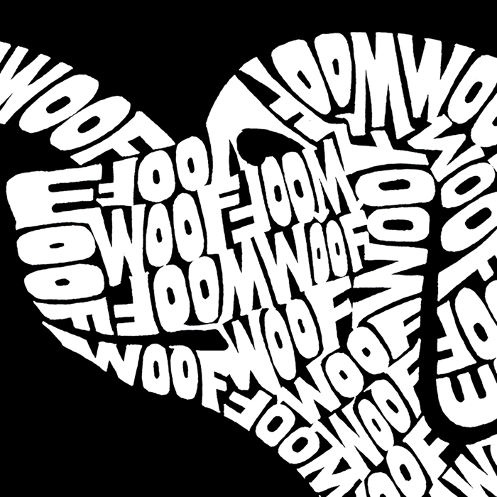 Dog Heart - Women's Word Art V-Neck T-Shirt