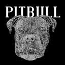  Women's Word Art V-Neck T-Shirt - Pitbull Face