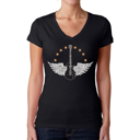 Black XL Country Female Singers - Women's Word Art V-Neck T-Shirt