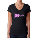 Black XXL Shake it Off - Women's Word Art V-Neck T-Shirt